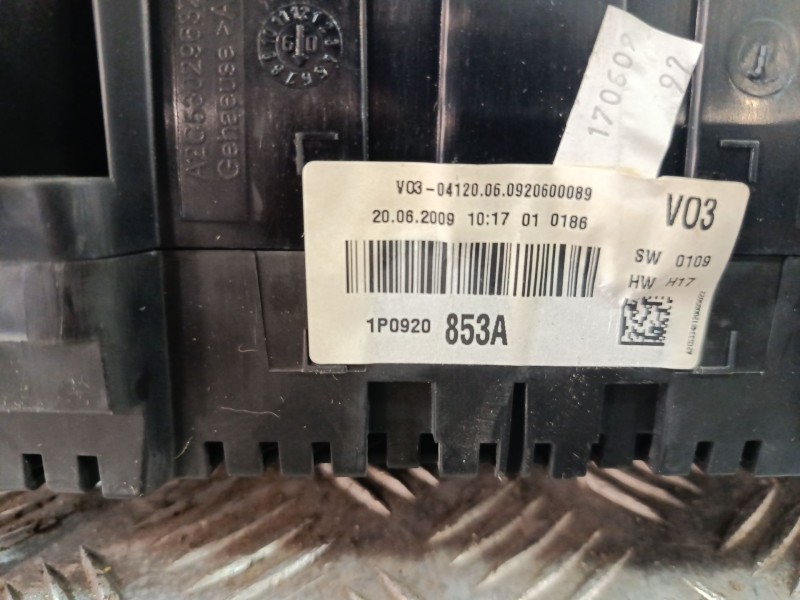 Recambio de cuadro instrumentos para seat altea xl (5p5, 5p8) 1.9 tdi referencia OEM IAM 1P0920853A  