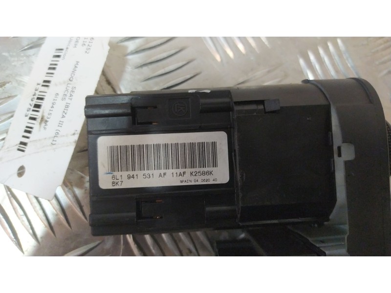 Recambio de mando luces para seat ibiza iii (6l1) 1.4 tdi referencia OEM IAM 6l1941531AF  