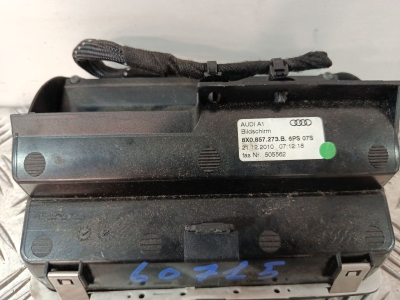 Recambio de pantalla / mando multifuncion para audi a1 (8x1, 8xk) 1.6 tdi referencia OEM IAM 8X0857273B  