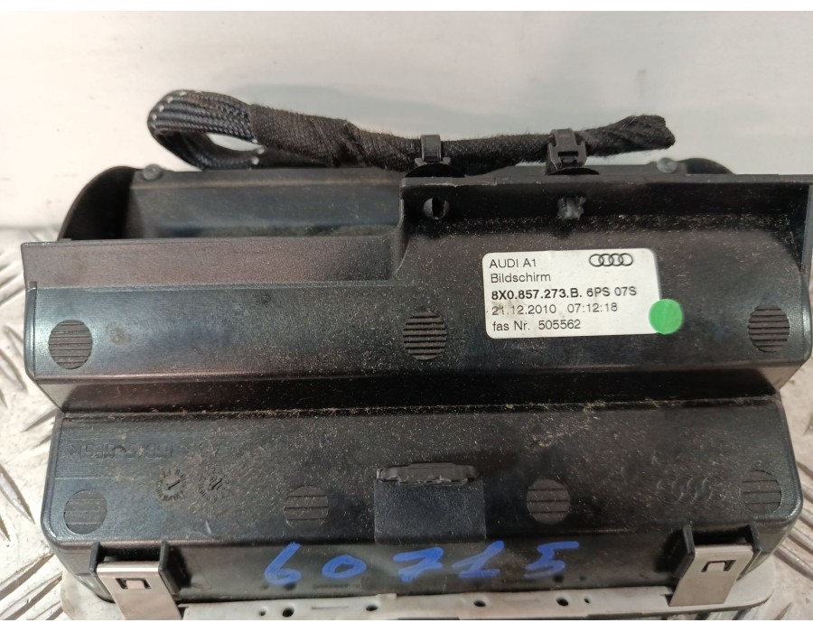 Recambio de pantalla / mando multifuncion para audi a1 (8x1, 8xk) 1.6 tdi referencia OEM IAM 8X0857273B  