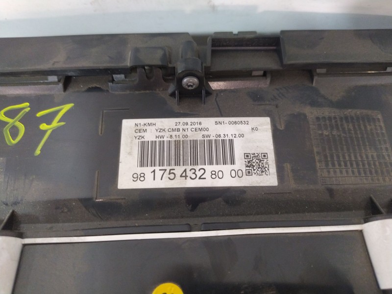 Recambio de cuadro instrumentos para peugeot expert furgoneta (v_) 2.0 bluehdi 120 referencia OEM IAM 981754328000 98081879ZM 