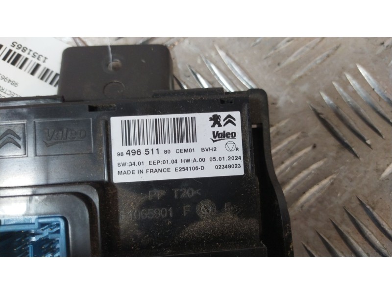 Recambio de modulo electronico para citroën c3 iii (sx) 1.2 puretech 82 referencia OEM IAM 9849651180  