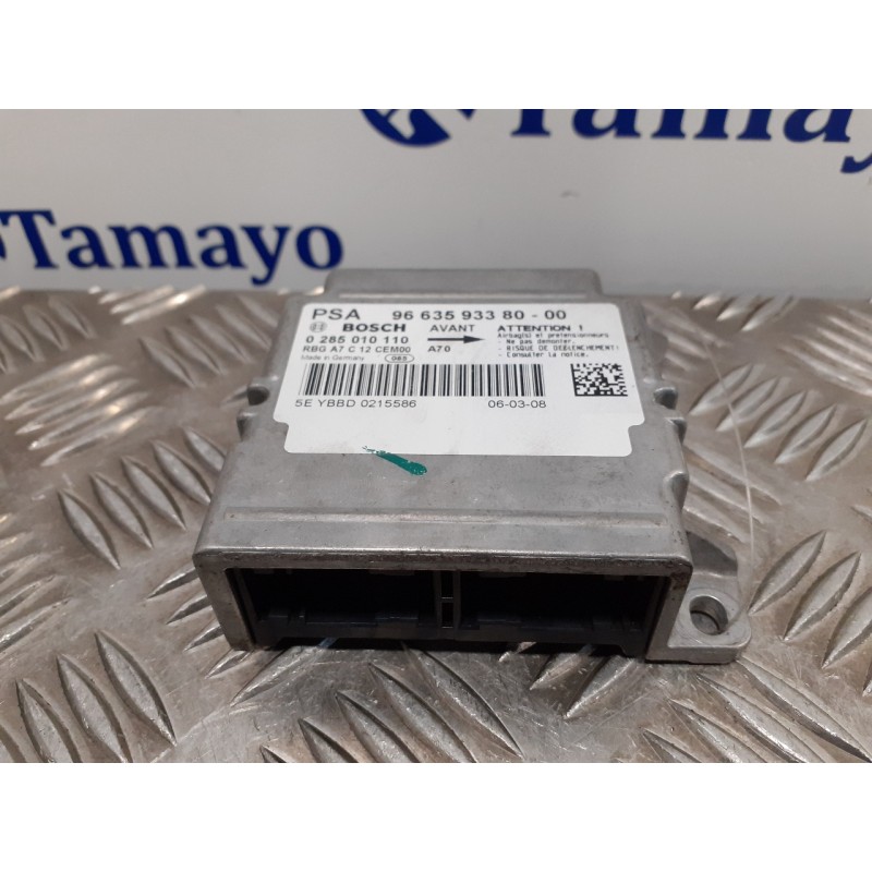 Recambio de centralita airbag para peugeot 207 1.4 16v vti cat (8fs / ep3) referencia OEM IAM 9663593380 966359338000 0285010110