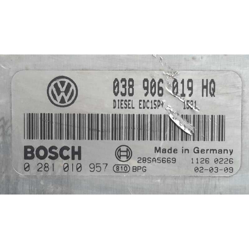 Recambio de centralita motor uce para seat ibiza (6l1) 1.9 tdi referencia OEM IAM 038906019HQ EDC15P+ 0281010957