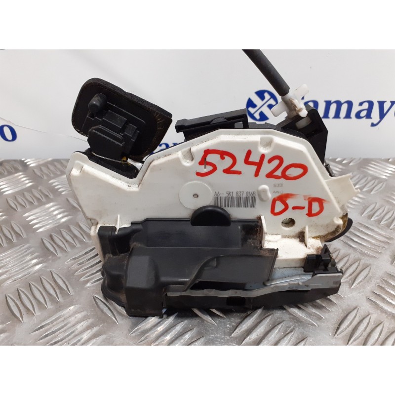 Recambio de cerradura puerta delantera derecha para volkswagen golf vi (5k1) 1.6 tdi dpf referencia OEM IAM 5K1837016B  