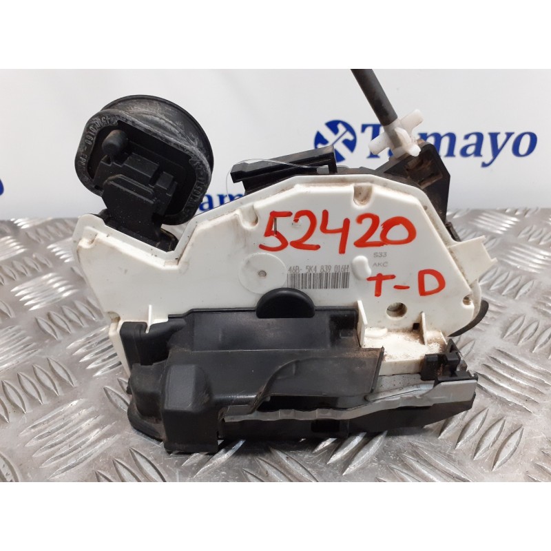 Recambio de cerradura puerta trasera derecha para volkswagen golf vi (5k1) 1.6 tdi dpf referencia OEM IAM 5K4839016H  