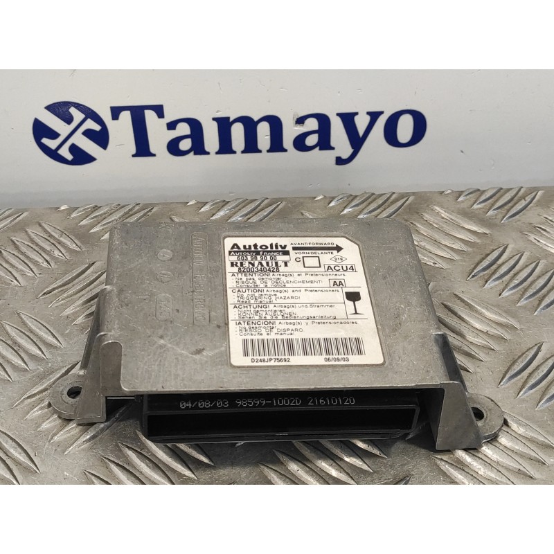 Recambio de centralita airbag para renault megane ii classic berlina 1.4 16v cat referencia OEM IAM 603989000  8200340428