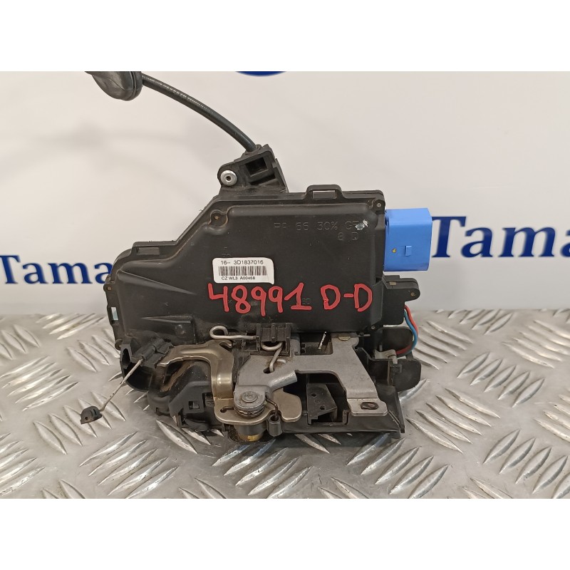 Recambio de cerradura puerta delantera derecha para volkswagen caddy ka/kb (2k) 1.9 tdi referencia OEM IAM 3D1837016  