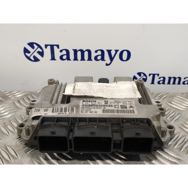 Recambio de centralita motor uce para peugeot 207 1.6 16v hdi referencia OEM IAM 9663786380 9653958980 0281012467