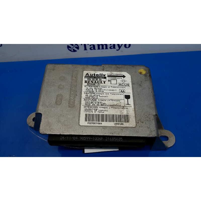 Recambio de centralita airbag para renault megane ii berlina 5p 1.5 dci diesel referencia OEM IAM 8200481127  604289600