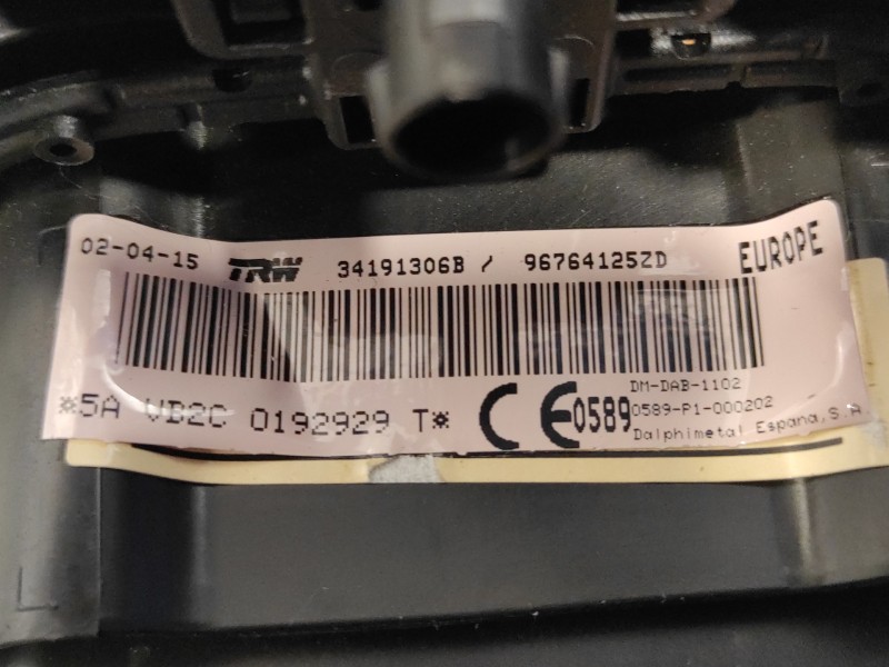Recambio de airbag delantero izquierdo para peugeot 3008 1.6 16v referencia OEM IAM 96764125ZD  34191306B