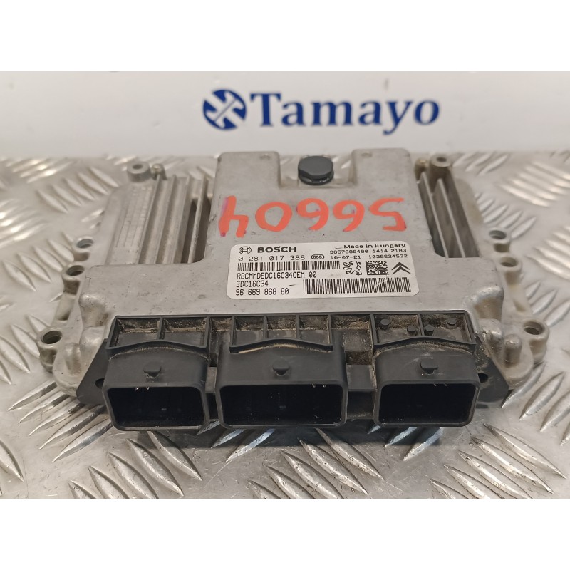 Recambio de centralita motor uce para citroen c3 1.4 hdi referencia OEM IAM 0281017388 EDC16C34 9666986880