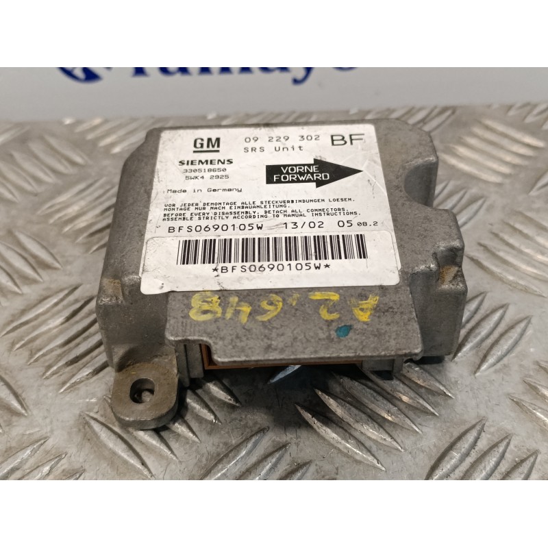 Recambio de centralita airbag para opel astra g berlina 1.7 16v dti cat (y 17 dt / lr6) referencia OEM IAM 330518650  5WK42925