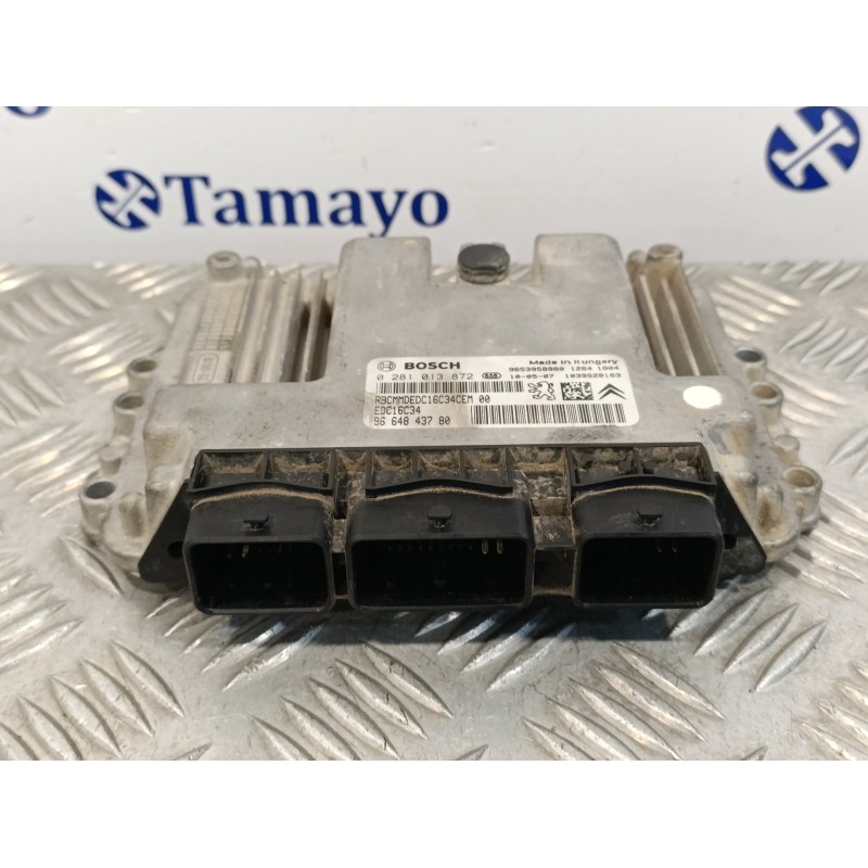 Recambio de centralita motor uce para citroen berlingo 1.6 16v hdi referencia OEM IAM 0281013872 EDC16C34 9664843780
