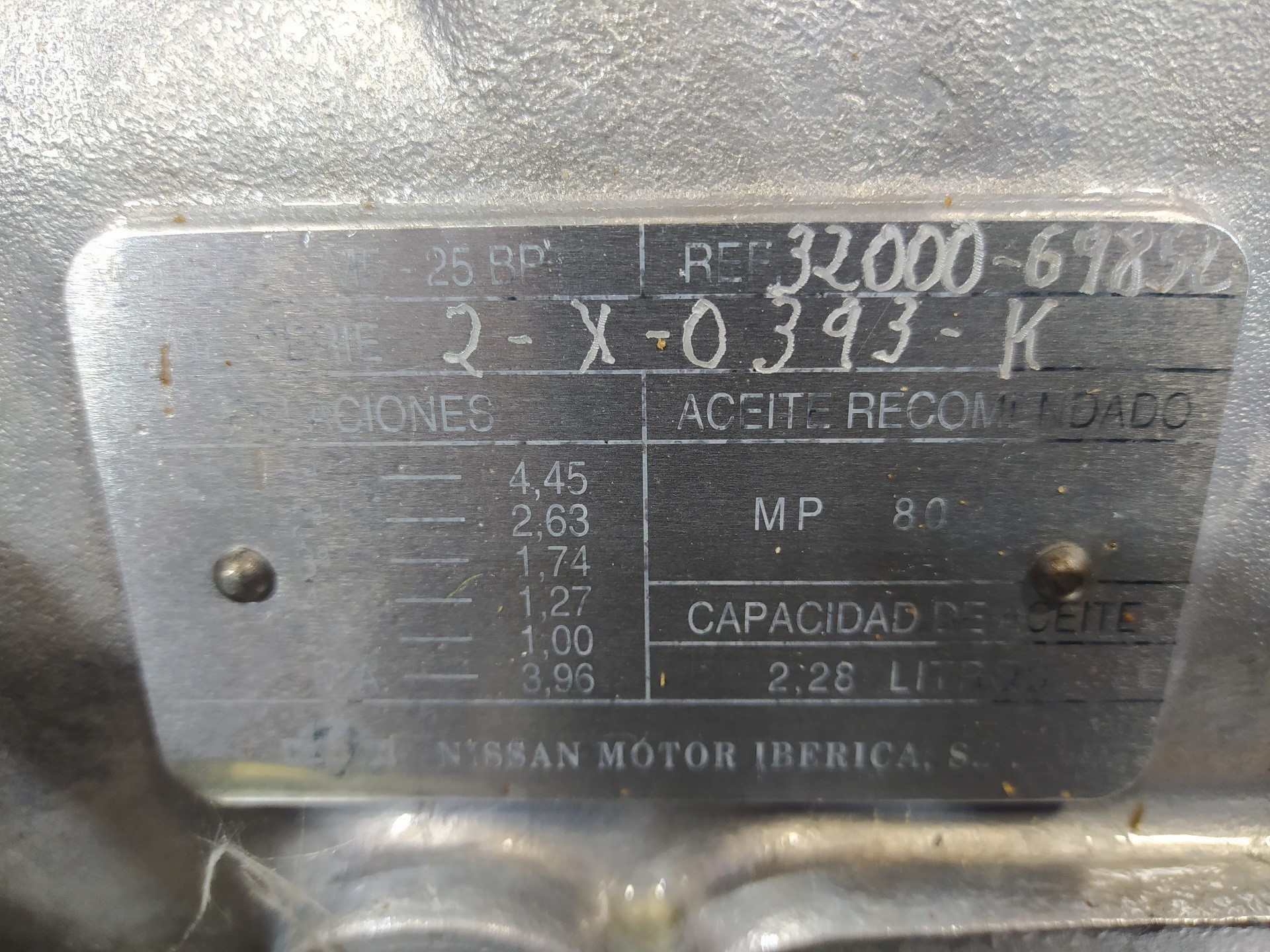 BOÎTE acheter DE TRANSFERT / 1010398 POUR NISSAN PATROL K/W260 2.8 DIESEL