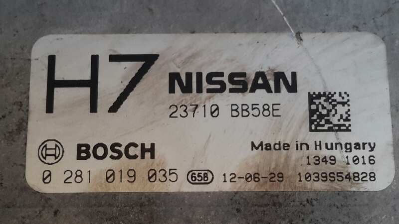 0281019035 ECU CALCULATEUR MOTEUR UCE CALCULATEUR MOTEUR / 23710BB58E / 1039S54828 / - Photo 3 sur 7